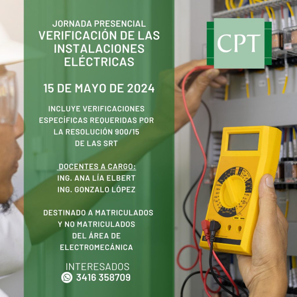 Jornada presencial: Verificación de las instalaciones eléctricas