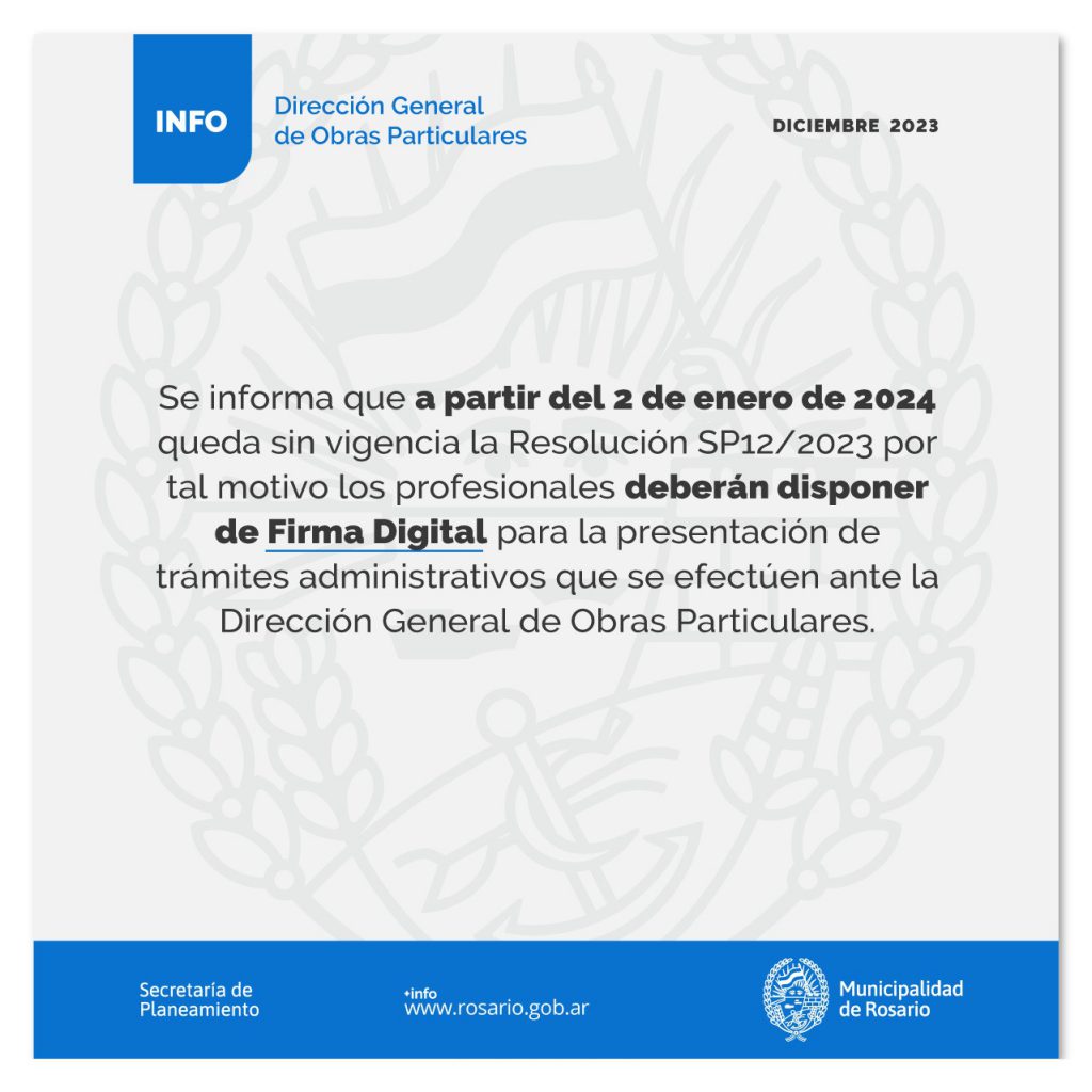 Firma Digital Municipalidad de Rosario