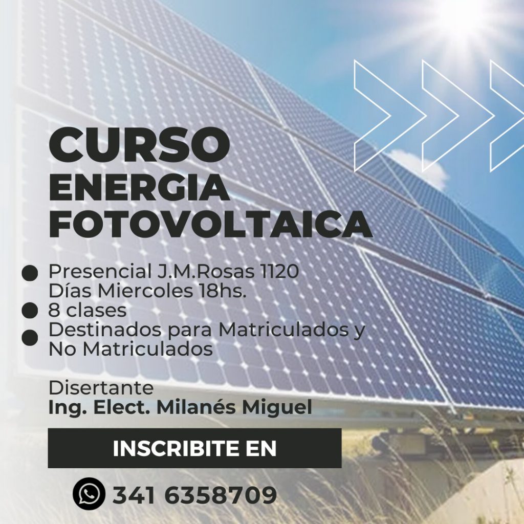 Curso: ENERGÍA FOTOVOLTAICA