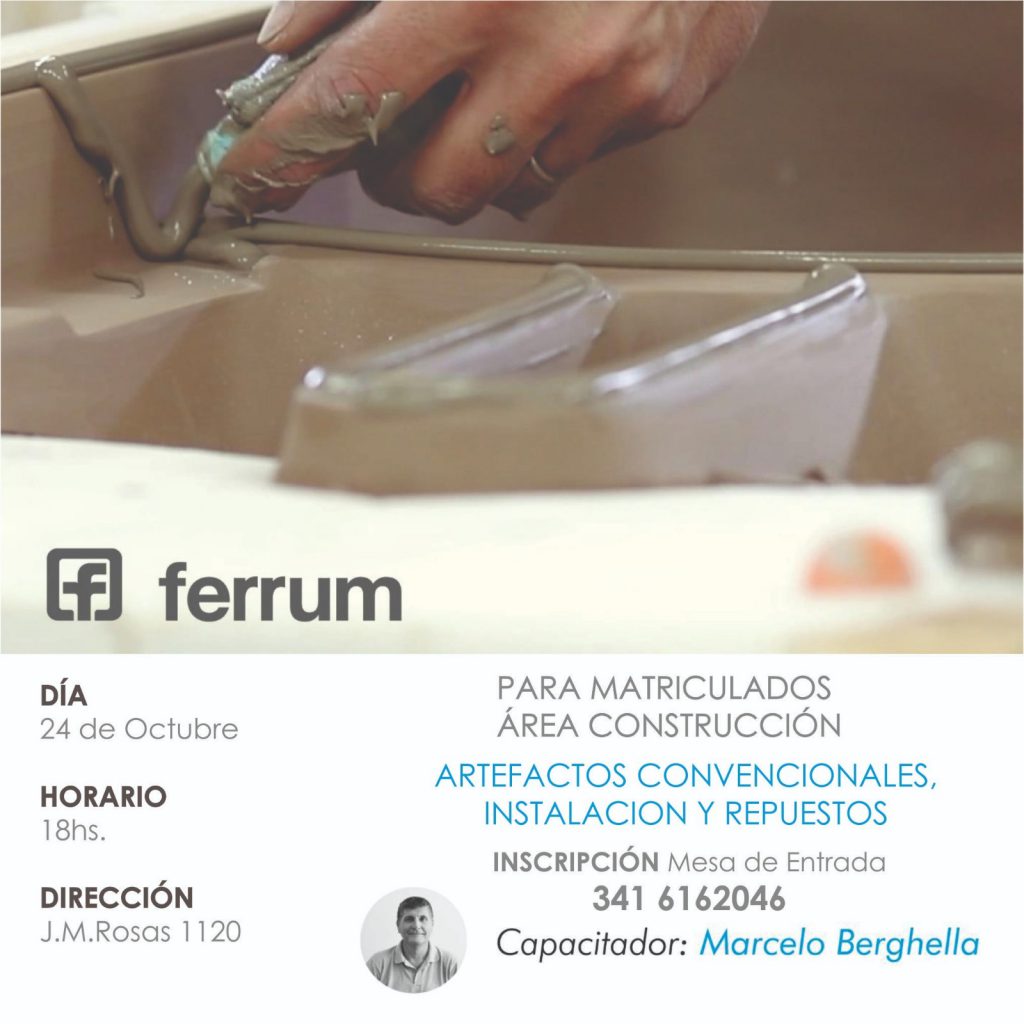 CUPO COMPLETO – Jornada Ferrum 24/10